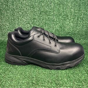 NEW ACE Work Boots x Shoes For Crews Black Steel Toe Slip Resistant Size 15 Wide